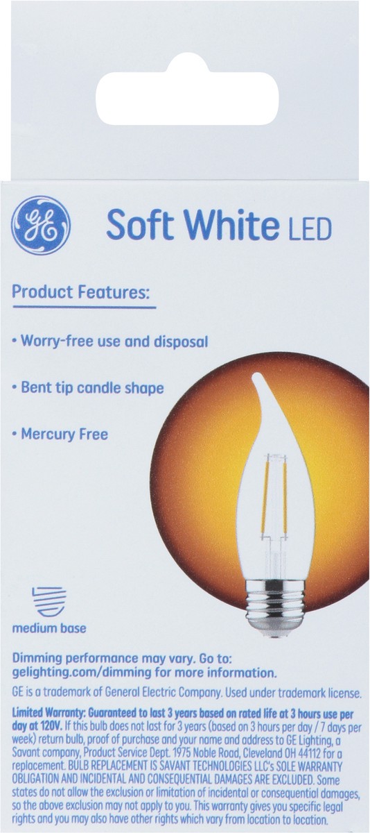 slide 4 of 9, GE Classic Shape 4 Watts Soft White LED Light Bulbs 2 ea, 2 ct