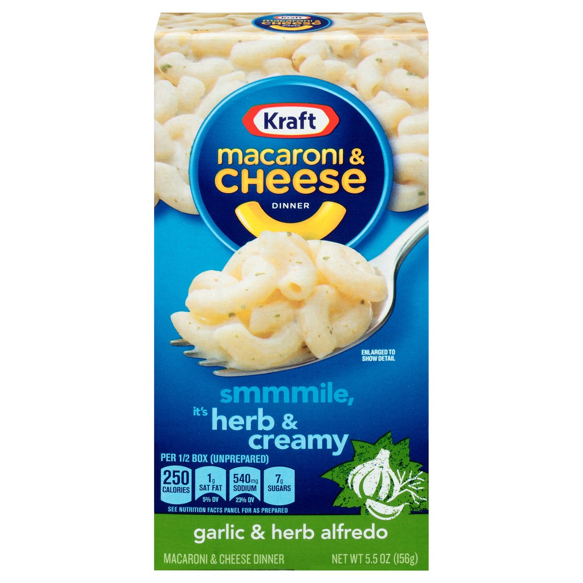 slide 1 of 14, Kraft Garlic & Herb Alfredo Macaroni & Cheese Dinner 5.5 oz. Box, 5.5 oz