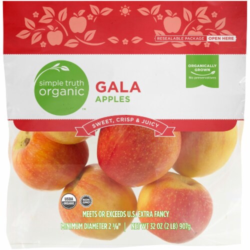 slide 1 of 2, Simple Truth Organic Gala Apples, 2 lb