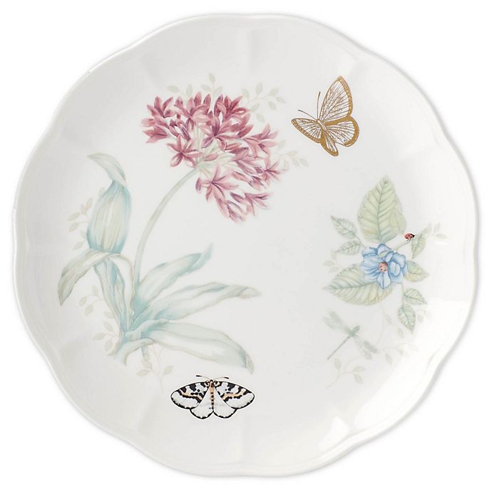 slide 1 of 1, Lenox Butterfly Meadow Gold Butterfly Dinner Plate, 1 ct