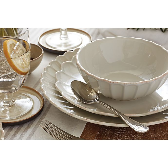 slide 3 of 13, Lenox French Perle Scallop Dinnerware Set - White, 12 ct