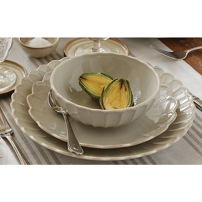 slide 12 of 13, Lenox French Perle Scallop Dinnerware Set - White, 12 ct