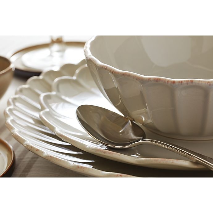 slide 13 of 13, Lenox French Perle Scallop Dinnerware Set - White, 12 ct