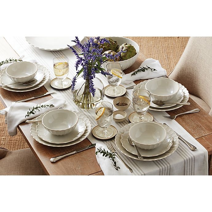 slide 6 of 13, Lenox French Perle Scallop Dinnerware Set - White, 12 ct