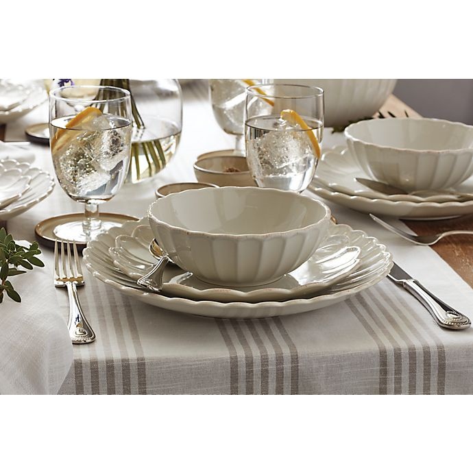 slide 7 of 13, Lenox French Perle Scallop Dinnerware Set - White, 12 ct