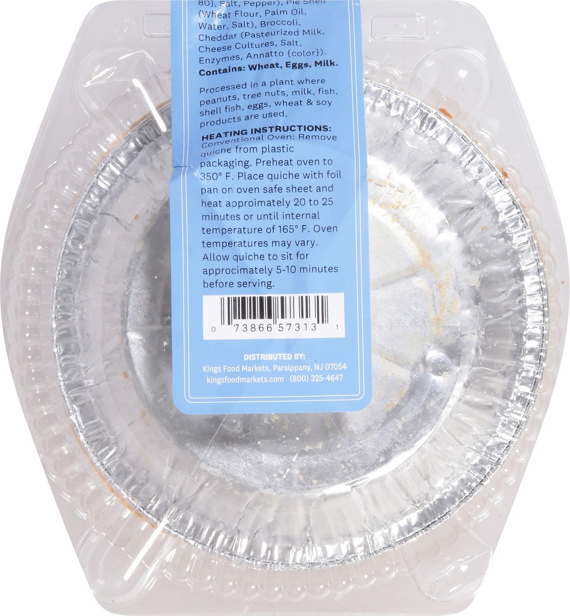 slide 6 of 13, Quiche Broccoli Cheddar - 10 OZ, 10 oz