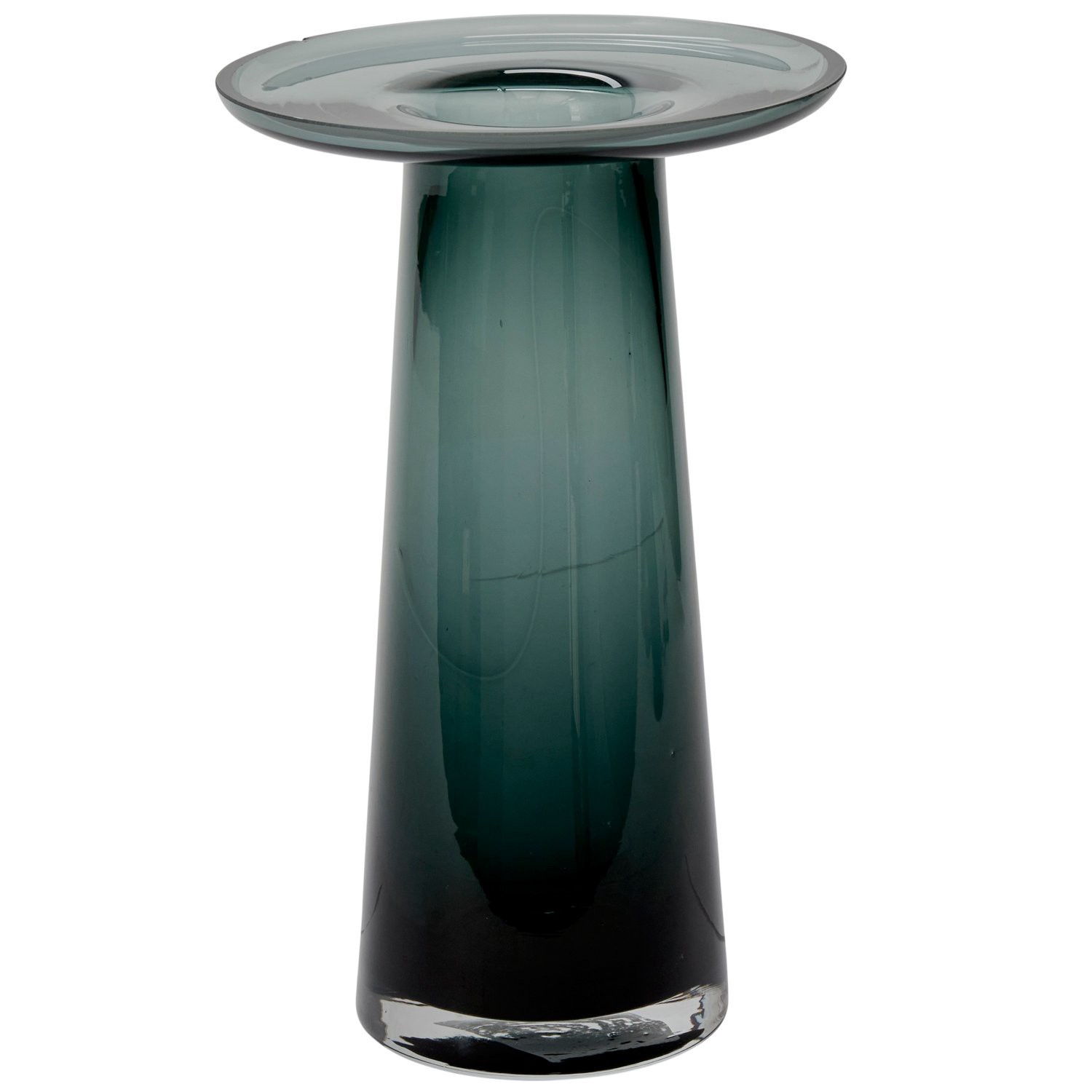 slide 1 of 1, Accent Decor Overlook Vase - Dark Green, 7 in x 10 in