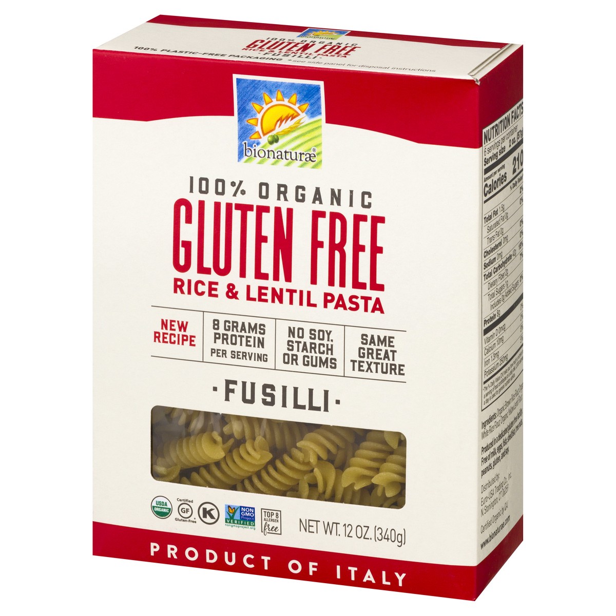 slide 2 of 10, Bionaturae Gluten Free Organic Fusilli Pasta, 12 oz