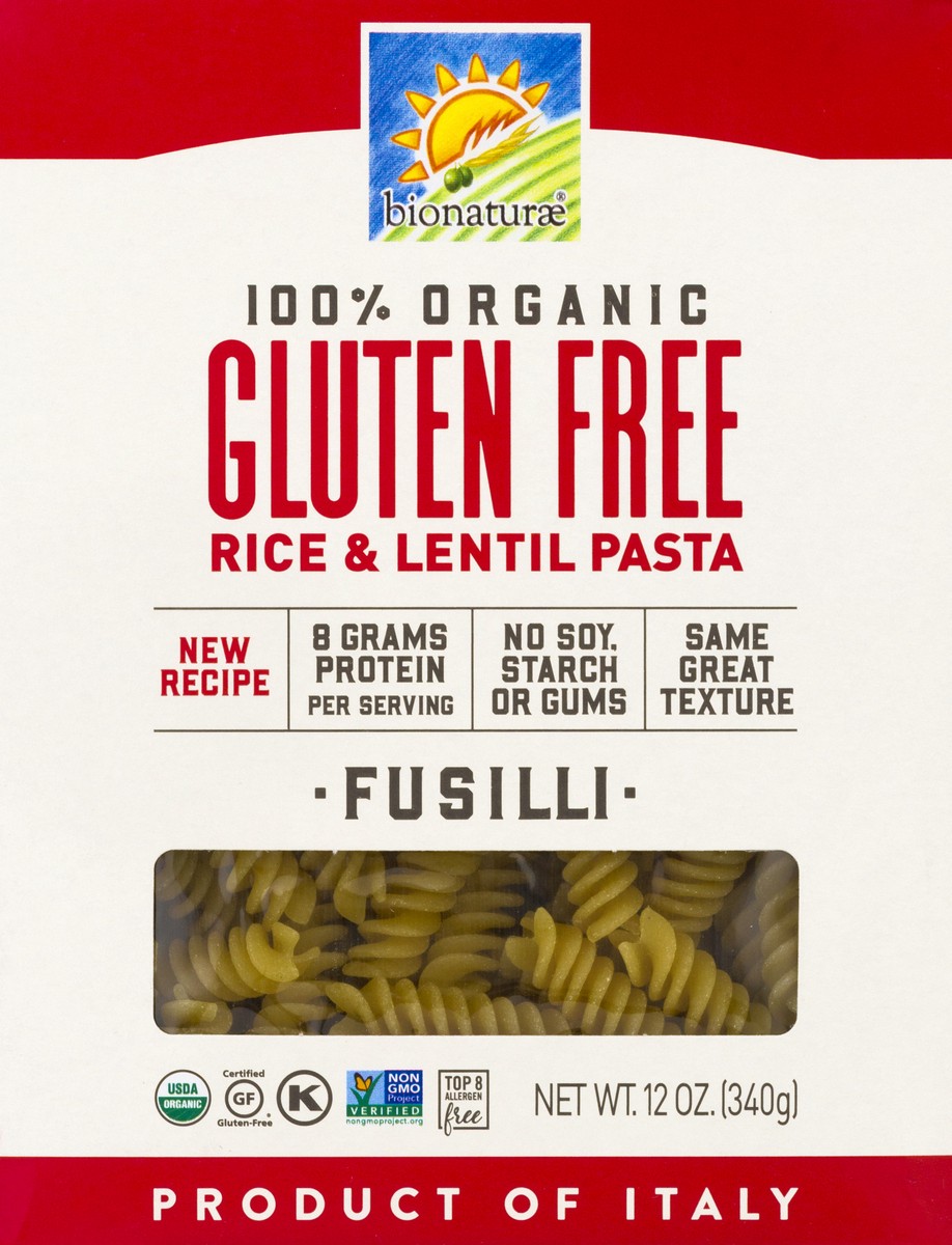 slide 10 of 10, Bionaturae Gluten Free Organic Fusilli Pasta, 12 oz