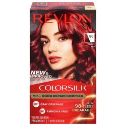 Revlon Colorsilk 66 Cherry Red Vegan Keratin Permanent Hair Color 1 Each