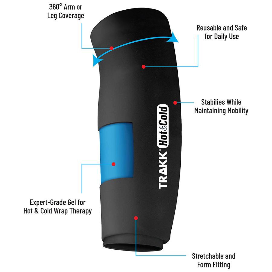 slide 3 of 5, Trakk Hot & Cold Elbow & Arm Compression 1 ea, 1 ct