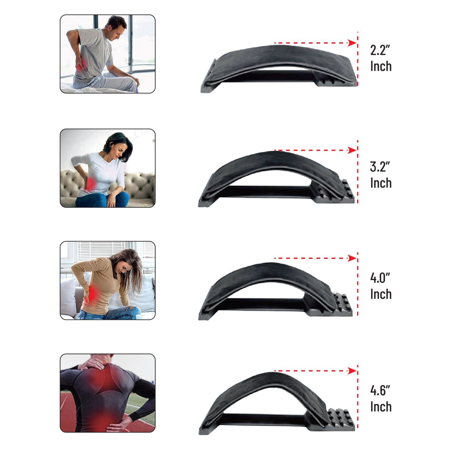 slide 5 of 6, Trakk Back Stretcher & Relaxer Device With Heat, 1 ct