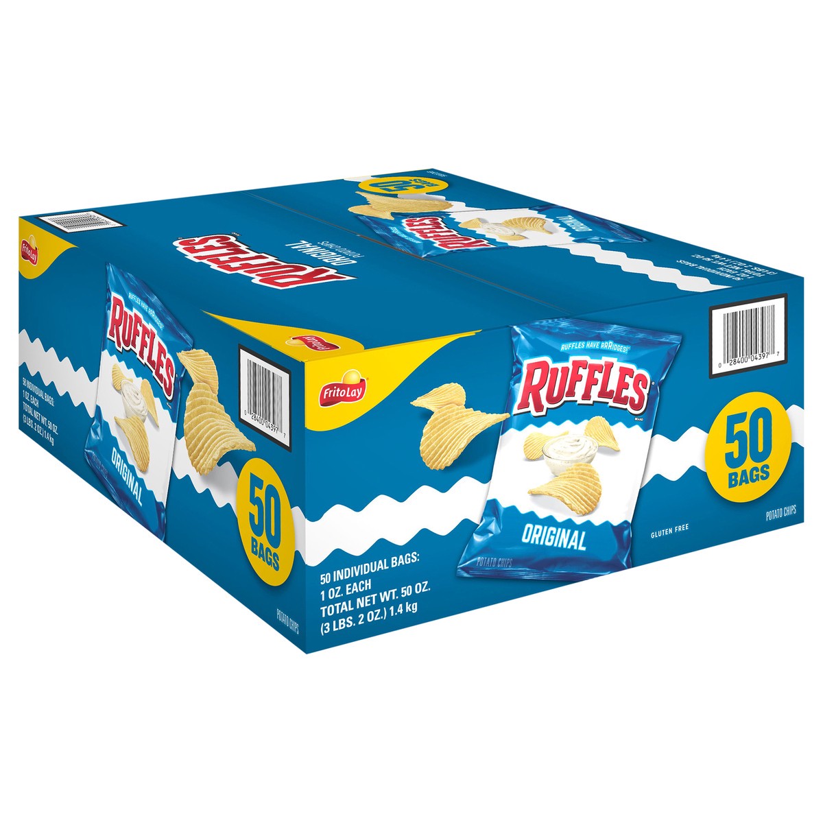 slide 5 of 11, Ruffles Potato Chips, 50 ct