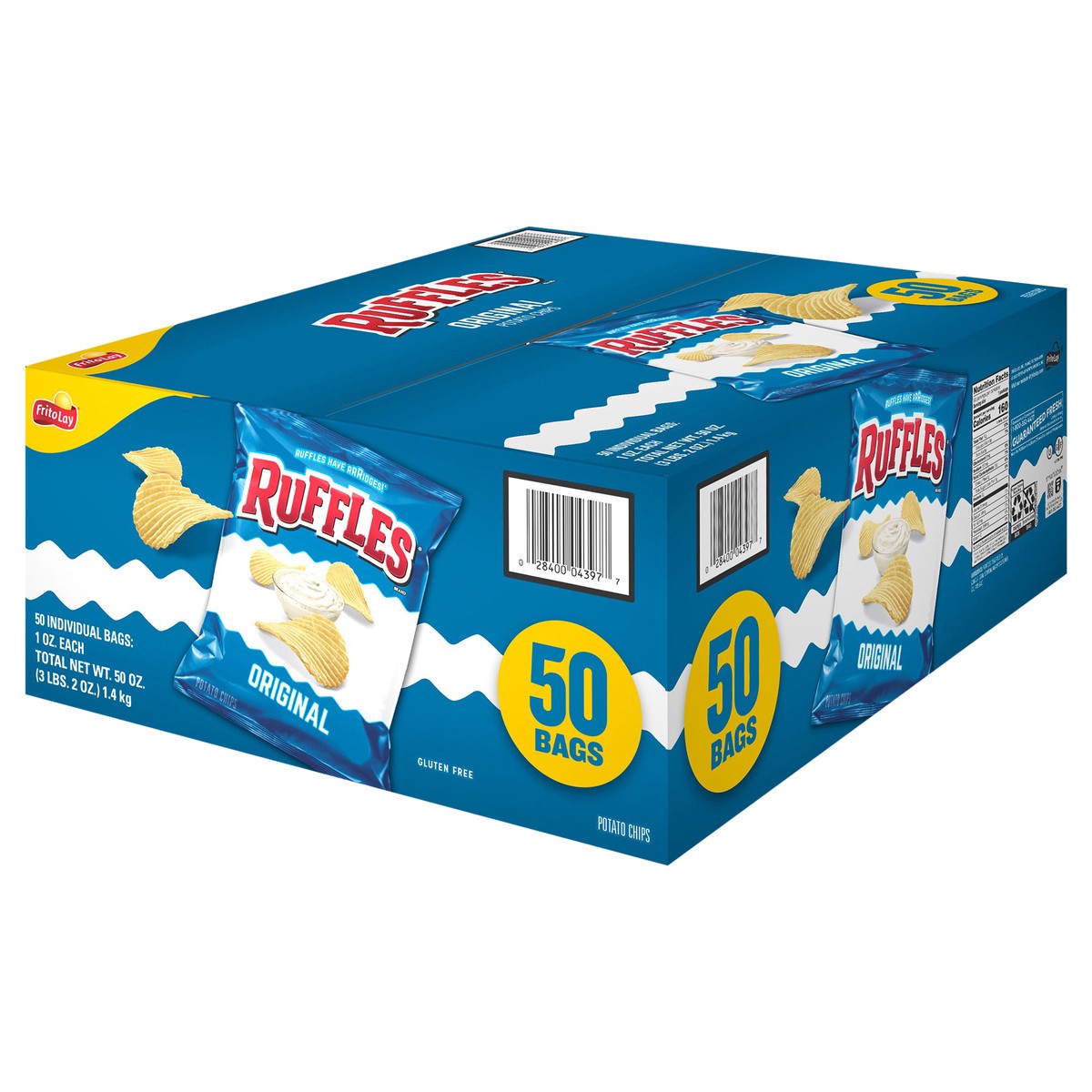 slide 11 of 11, Ruffles Potato Chips, 50 ct