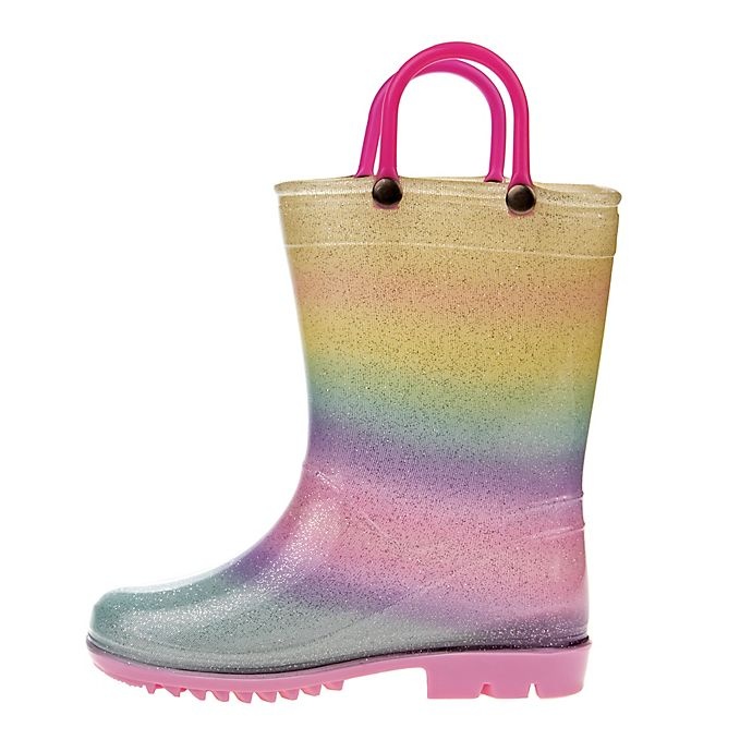 slide 2 of 4, Laura Ashley Size 2-3 Rainbow Rain Boot, 1 ct