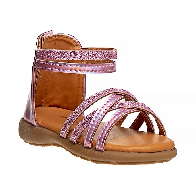 slide 1 of 4, Laura Ashley Strappy Gladiator Sandal - Pink, Size 5