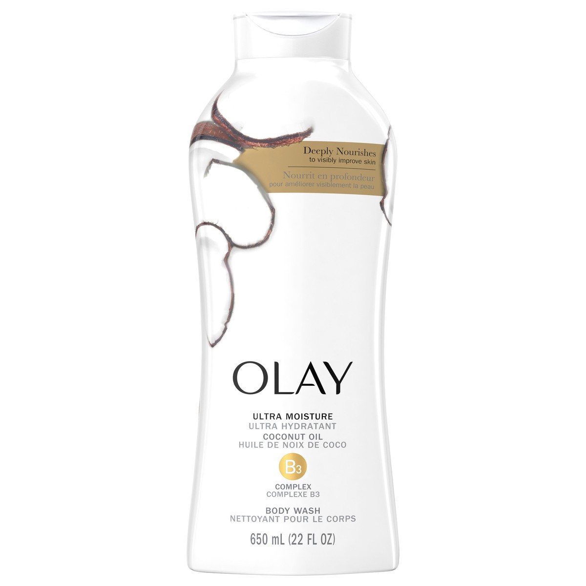 slide 1 of 3, Olay Ultra Moisture Body Wash with Coconut Oil - 22 fl oz, 22 fl oz