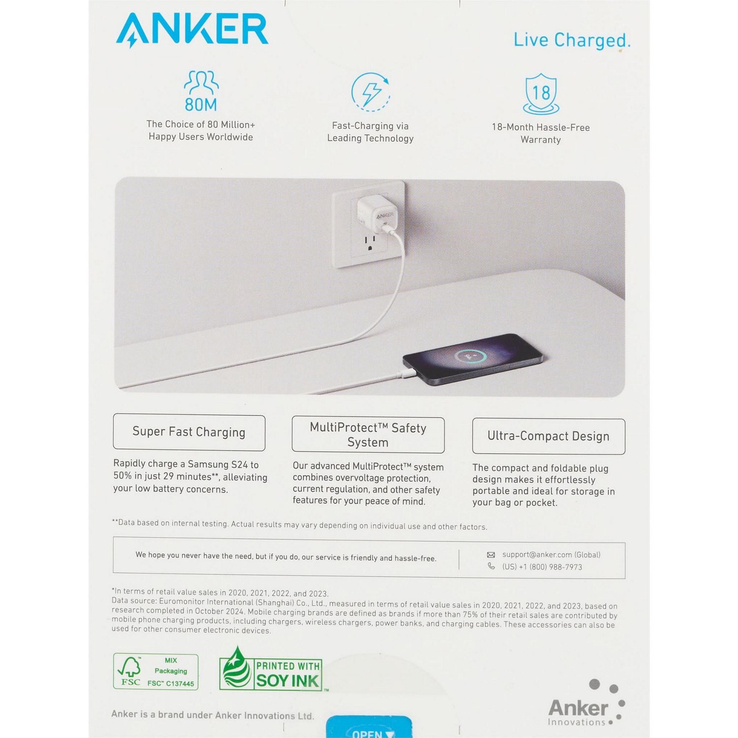 slide 2 of 5, CVS Anker 25w Charger, 1 ct