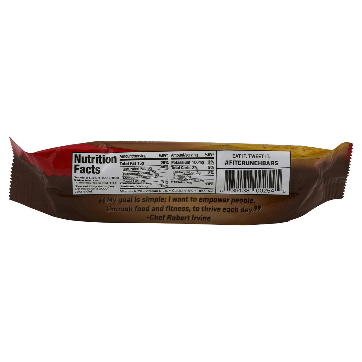 slide 2 of 2, Fit Crunch Chocolate Chip Cookie Dough Bar, 3.1 oz