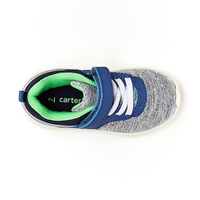 slide 3 of 5, Carter's Sneaker - Grey/Blue, Size 5