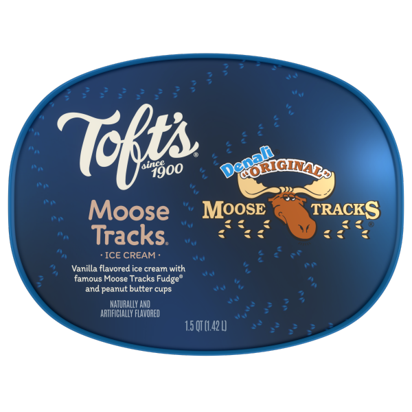 slide 9 of 13, Tofts Toft's Prime Time Ice Cream, Moose Tracks, 48 oz