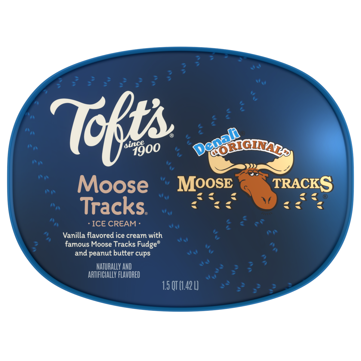 slide 10 of 13, Tofts Toft's Prime Time Ice Cream, Moose Tracks, 48 oz