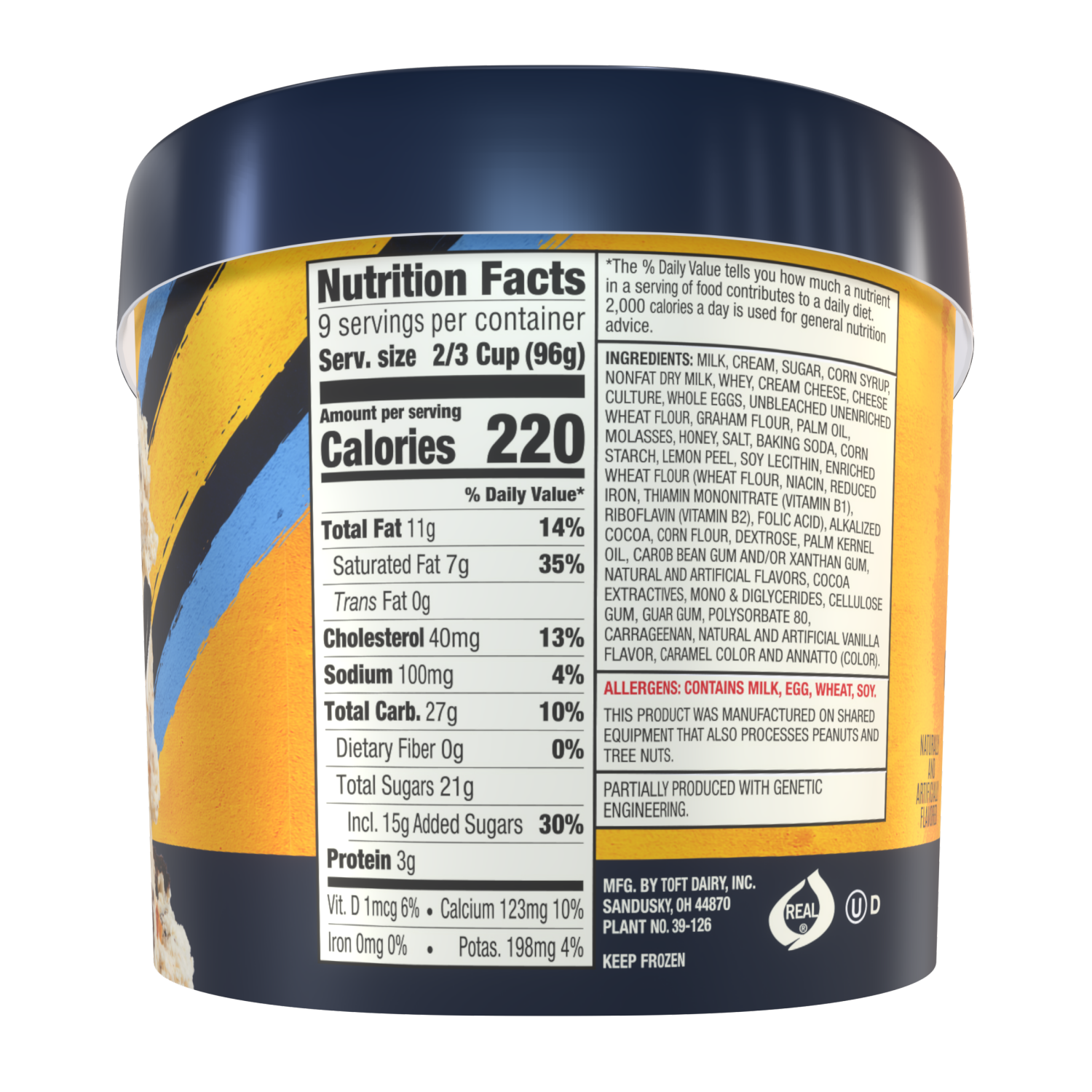 slide 3 of 4, Tofts Toft Cheesecake Cookie Face-Off, 1.5 qt
