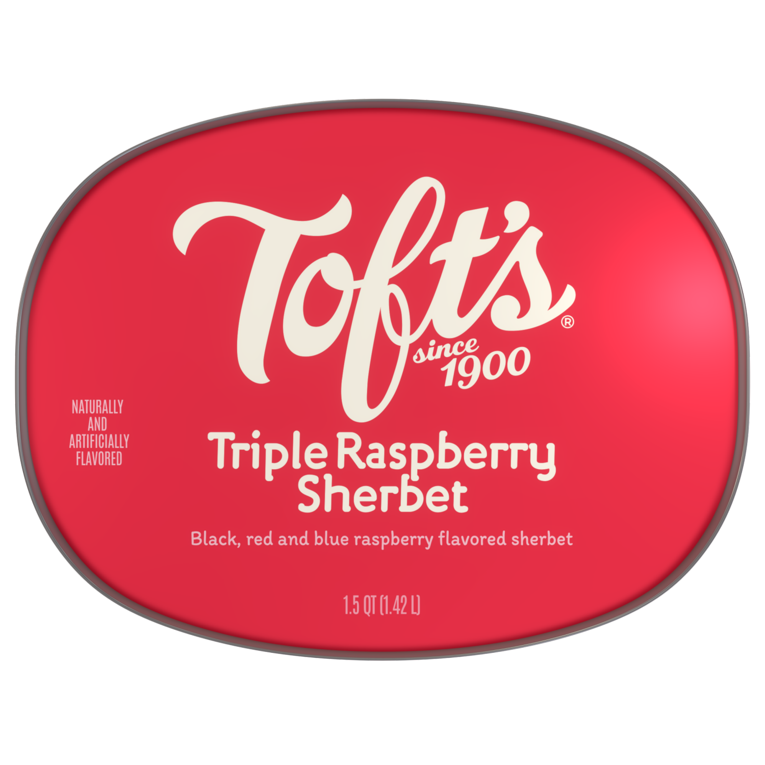 slide 4 of 4, Tofts Toft Triple Raspberry Sherbet, 48 oz