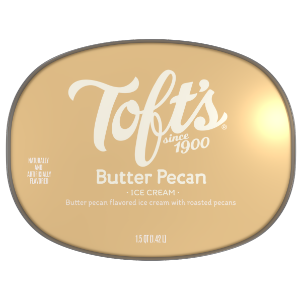 slide 6 of 13, Tofts Toft's Ice Cream, Butter Pecan, 64 oz