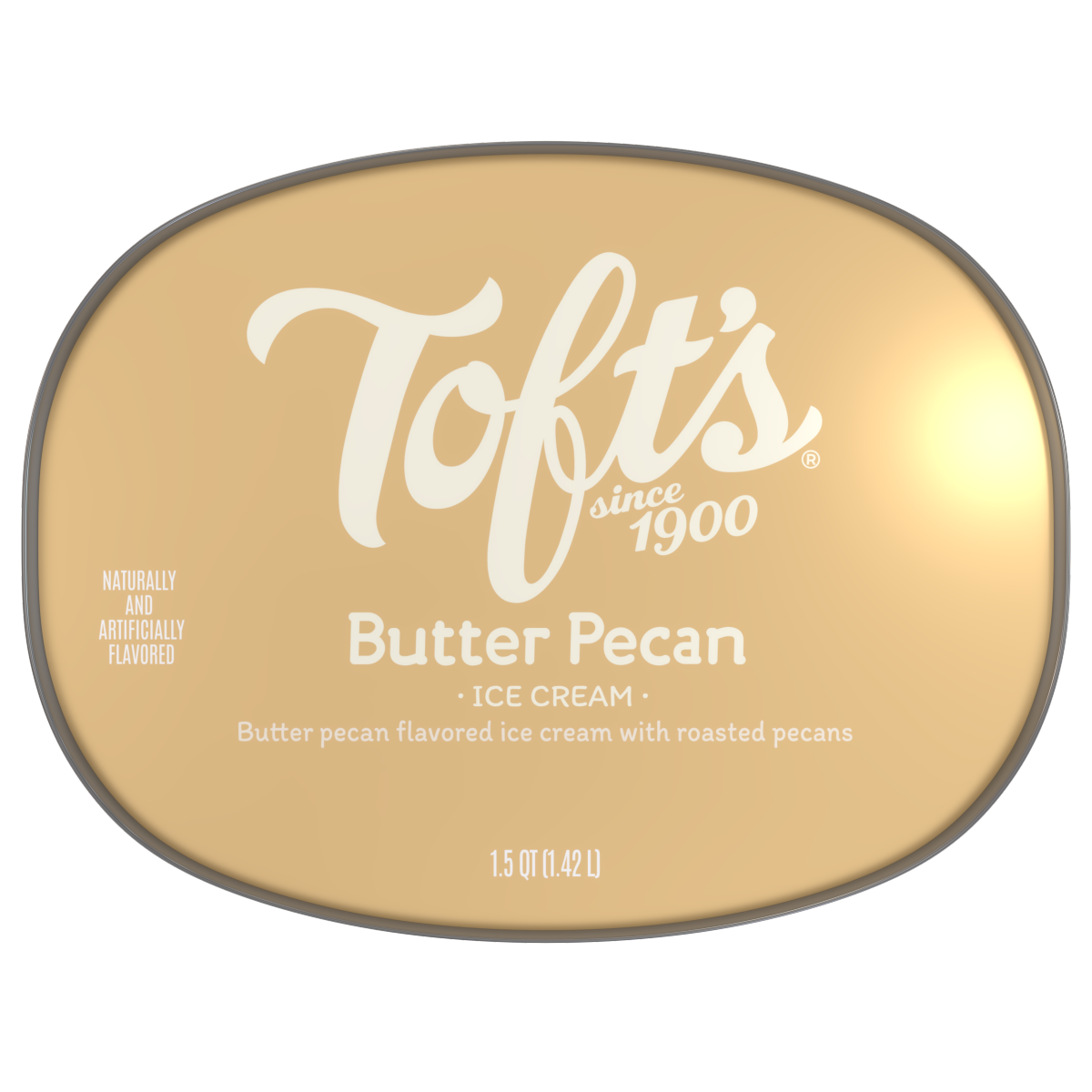 slide 9 of 13, Tofts Toft's Ice Cream, Butter Pecan, 64 oz