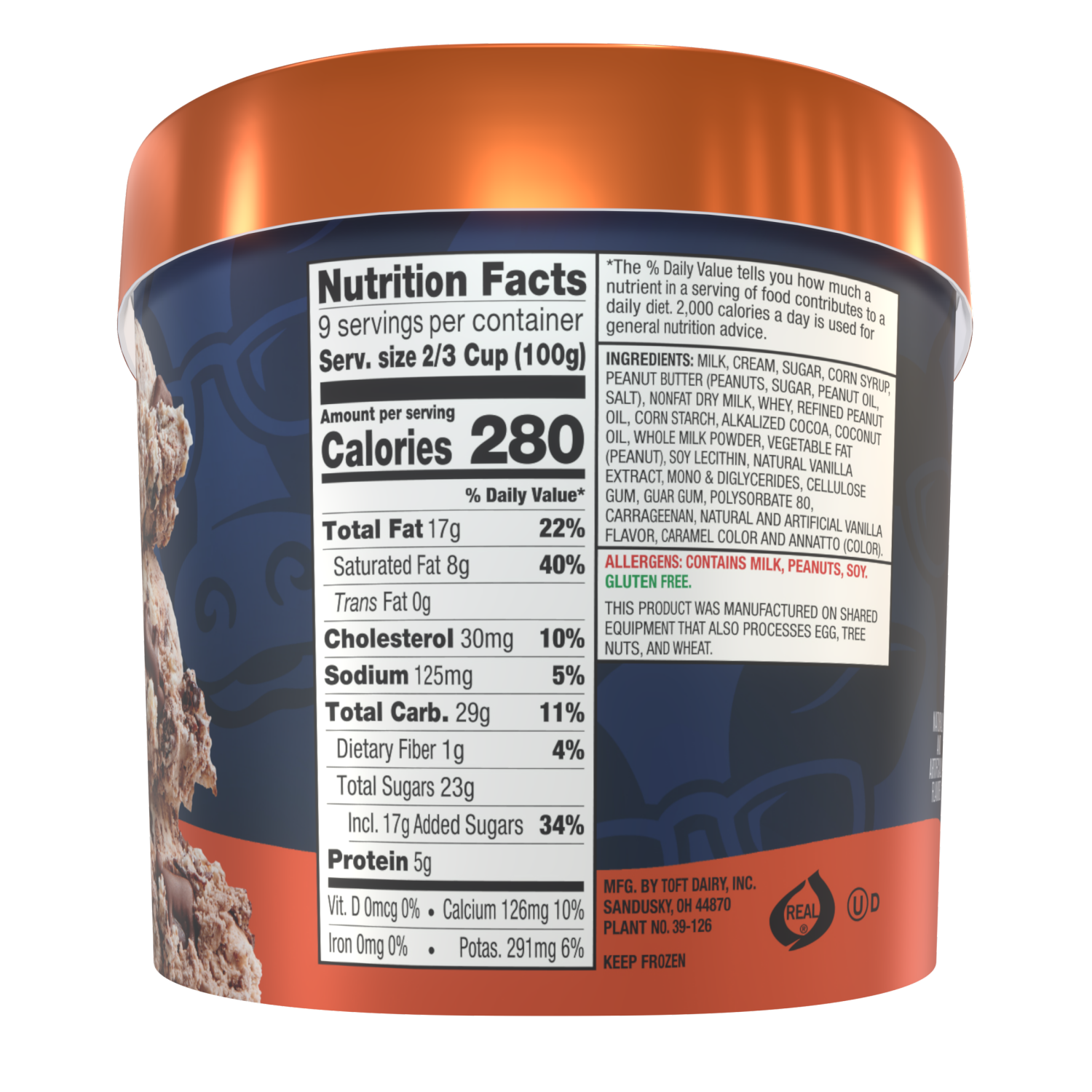 slide 3 of 4, Tofts Peanut Butter Tilly Tracks, 48 oz