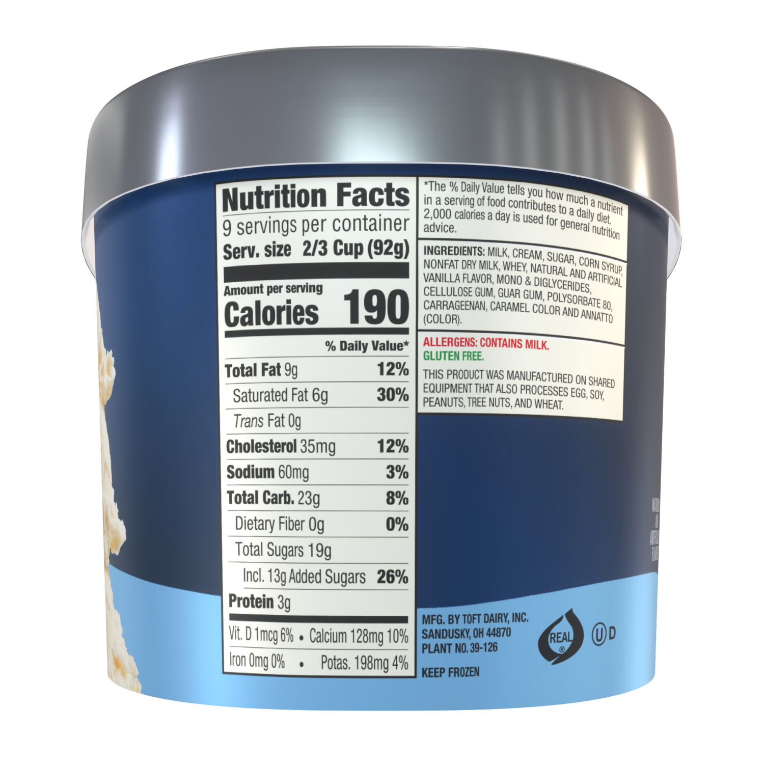 slide 3 of 4, Tofts Toft French Vanilla, 48 oz