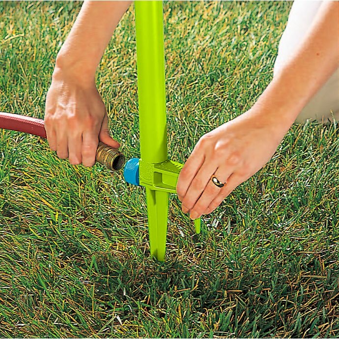 slide 3 of 4, Fisher-Price Spin & Spray Turtle Sprinkler - Green, 1 ct