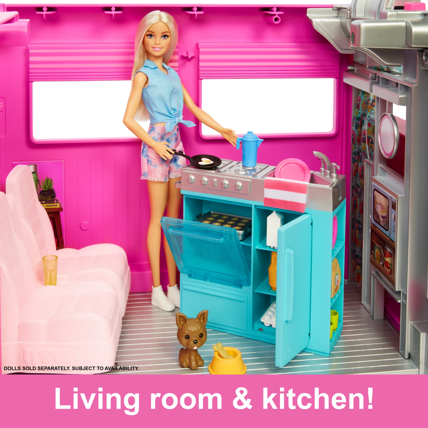 slide 8 of 8, Mattel Barbie Dream Camper Vehicle Playset, 1 ct