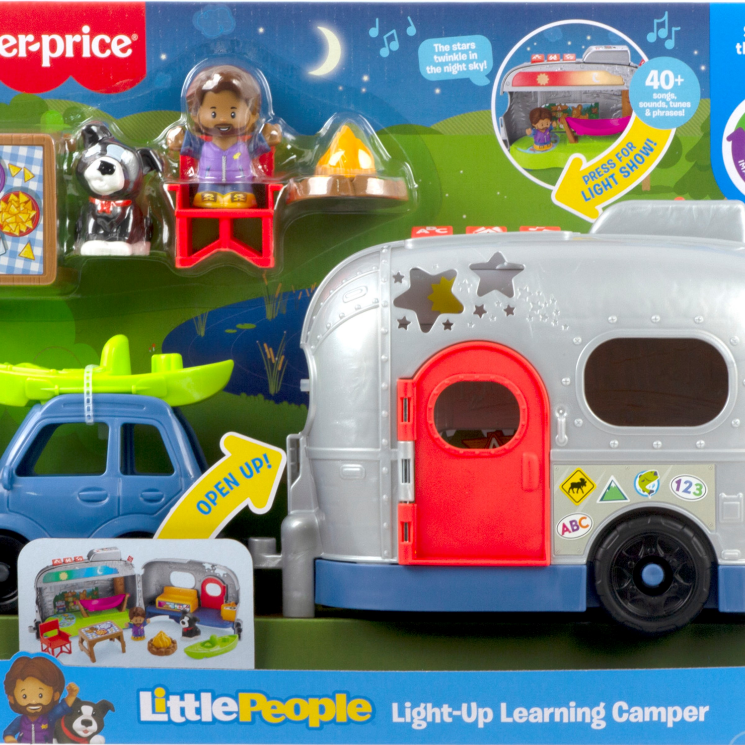 slide 2 of 4, Fisher-Price Fisher-Price Little People Light Up Camper, 1 ct