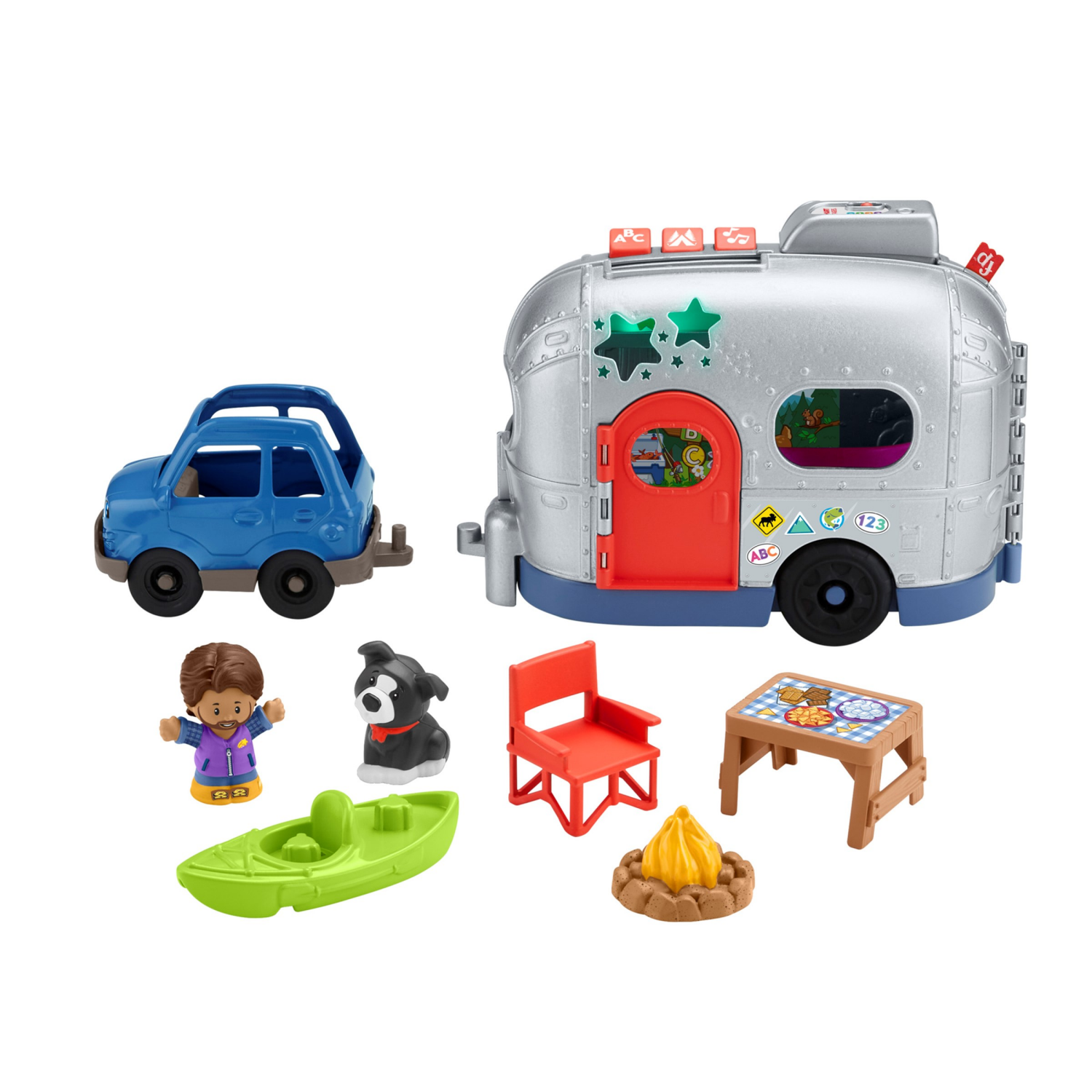 slide 3 of 4, Fisher-Price Fisher-Price Little People Light Up Camper, 1 ct