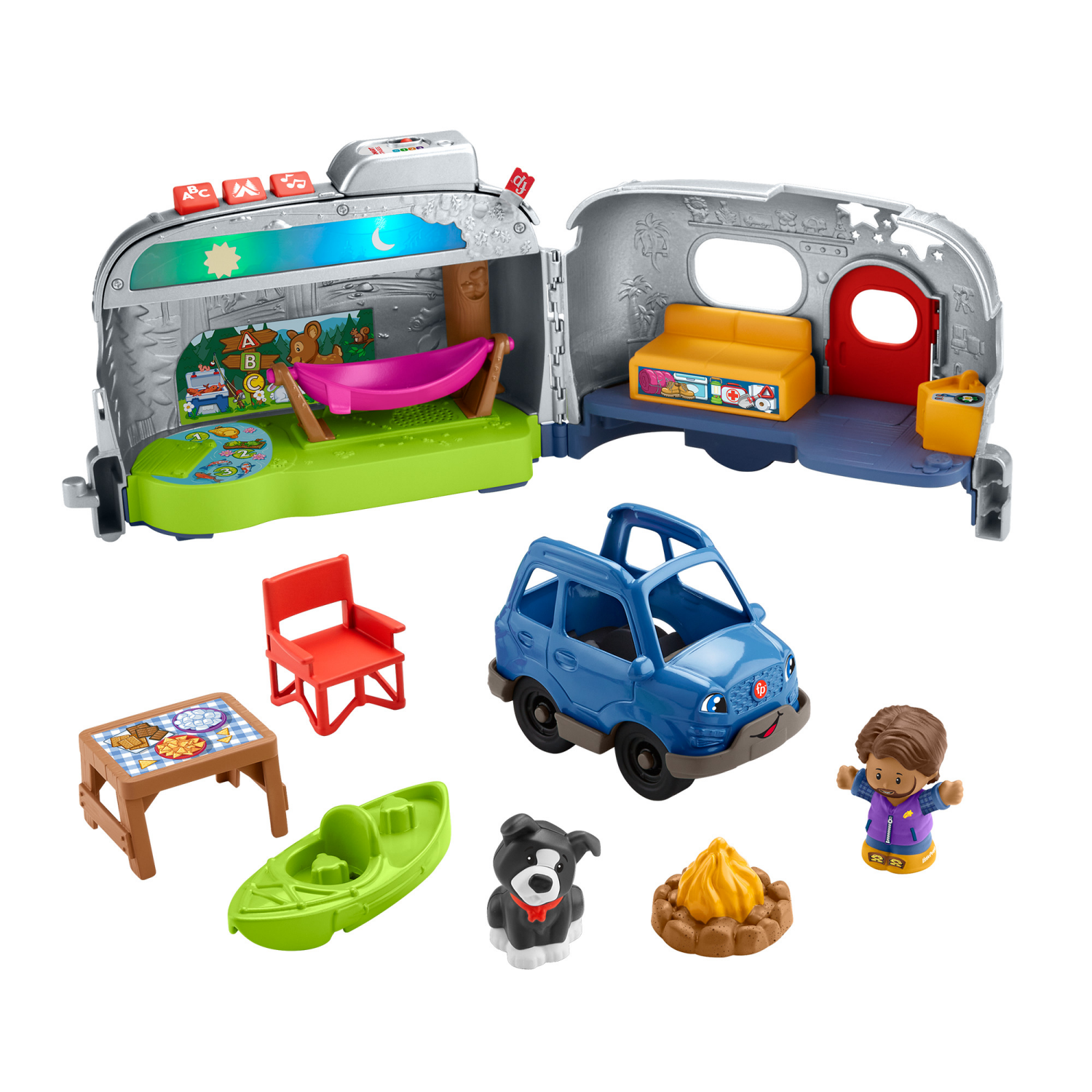 slide 1 of 4, Fisher-Price Fisher-Price Little People Light Up Camper, 1 ct