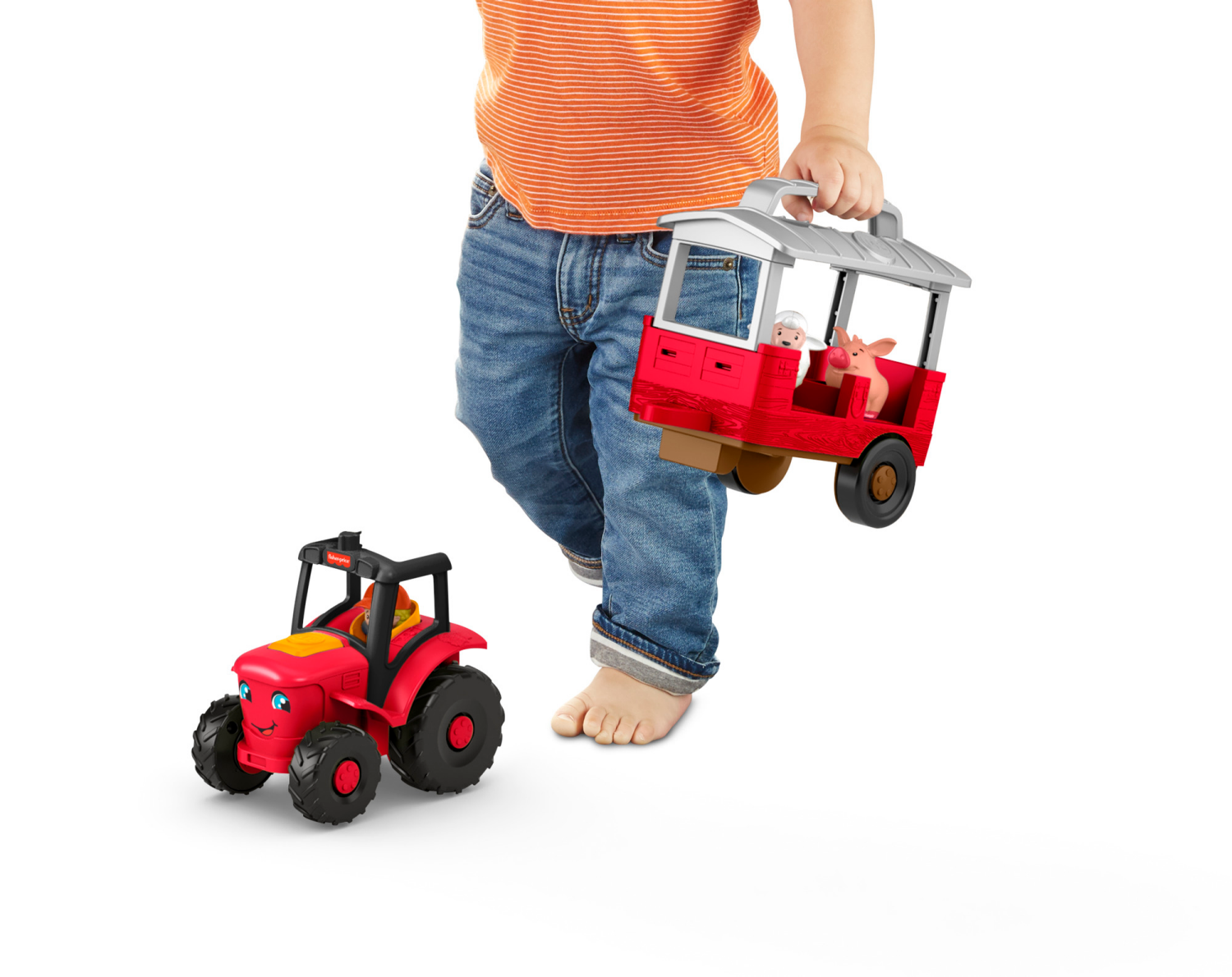 slide 4 of 4, LITTLE PEOPLE FP LP Animals Tractor G/S, 1 ct