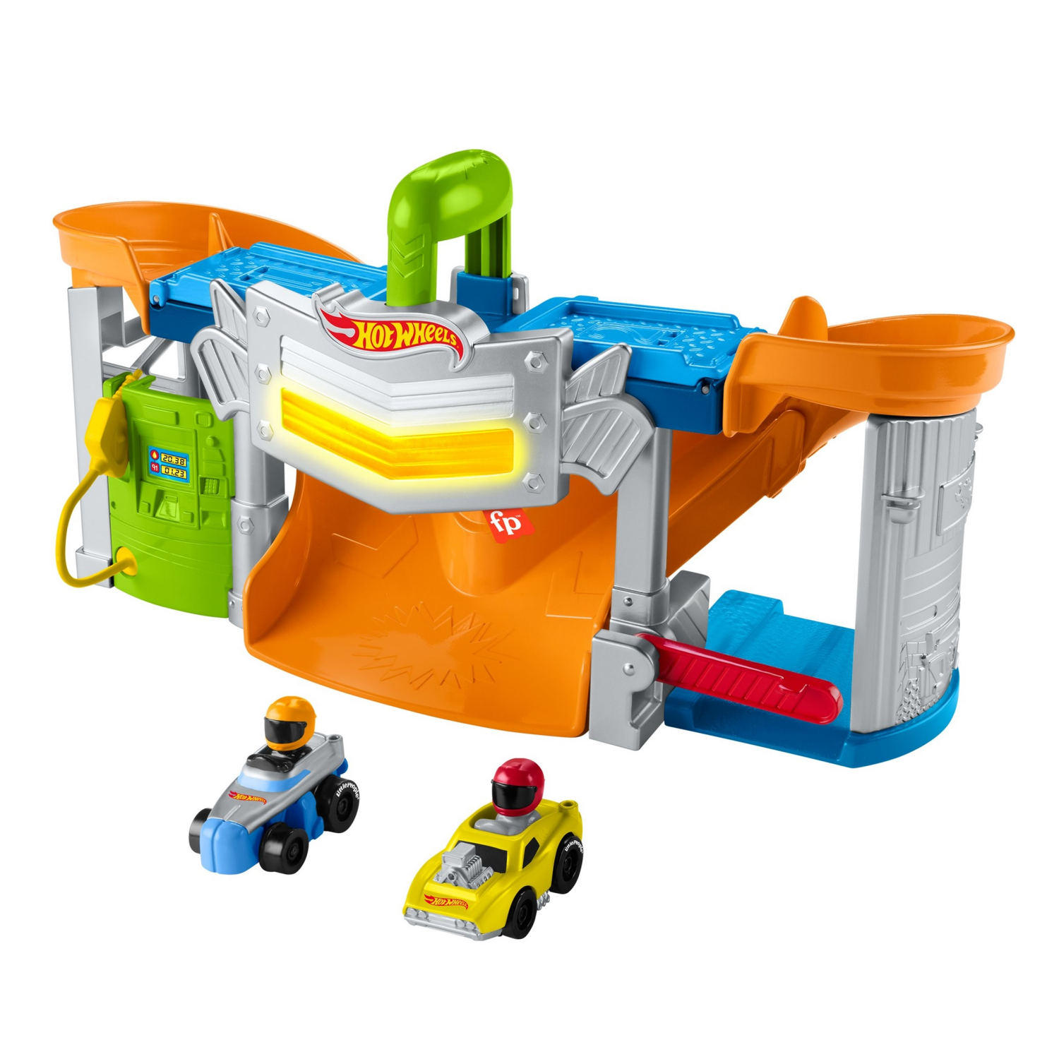 slide 3 of 4, Fisher-Price Hot Wheels Race And Go Trackset, MED