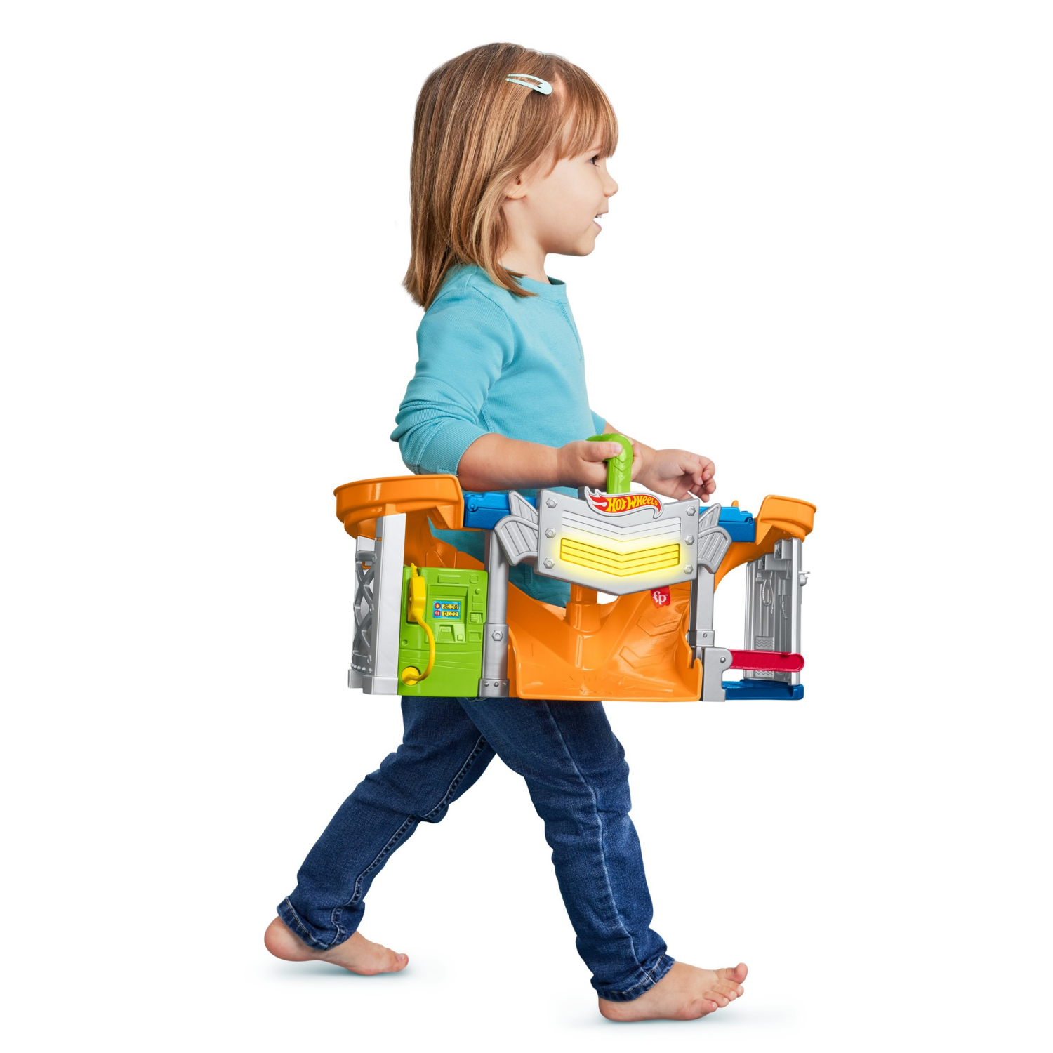 slide 4 of 4, Fisher-Price Hot Wheels Race And Go Trackset, MED