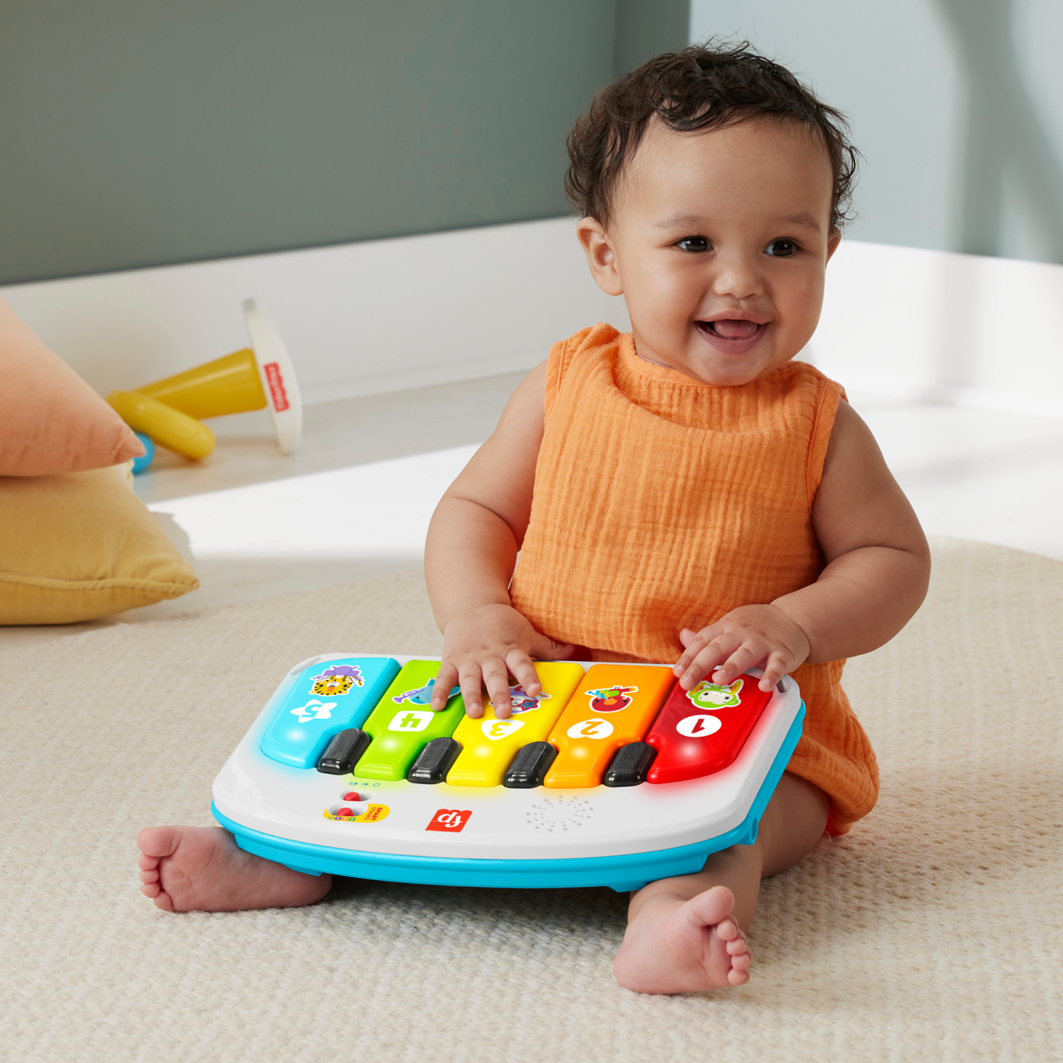 slide 6 of 7, Fisher-Price Kick & Play Deluxe Sit-Me-Up Seat, 1 ct