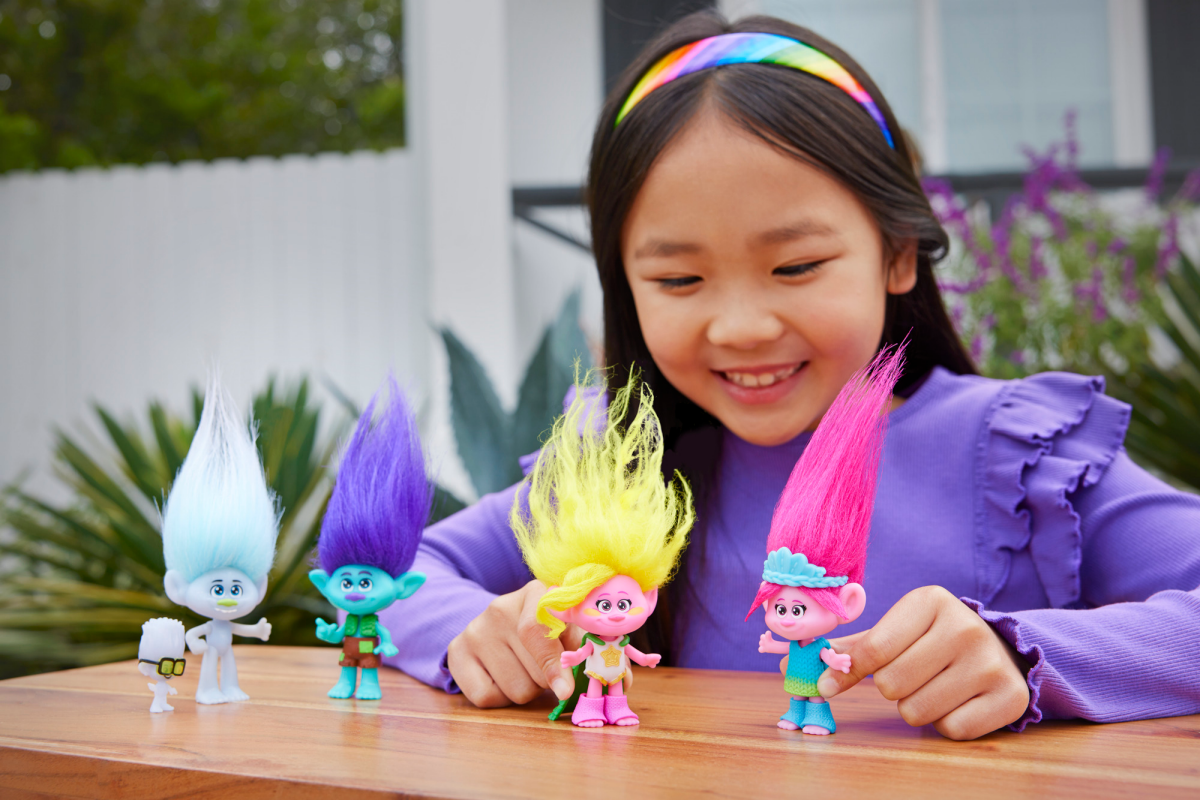 slide 5 of 8, Trolls 3 Band Together Small Doll Assortment, 1 ct