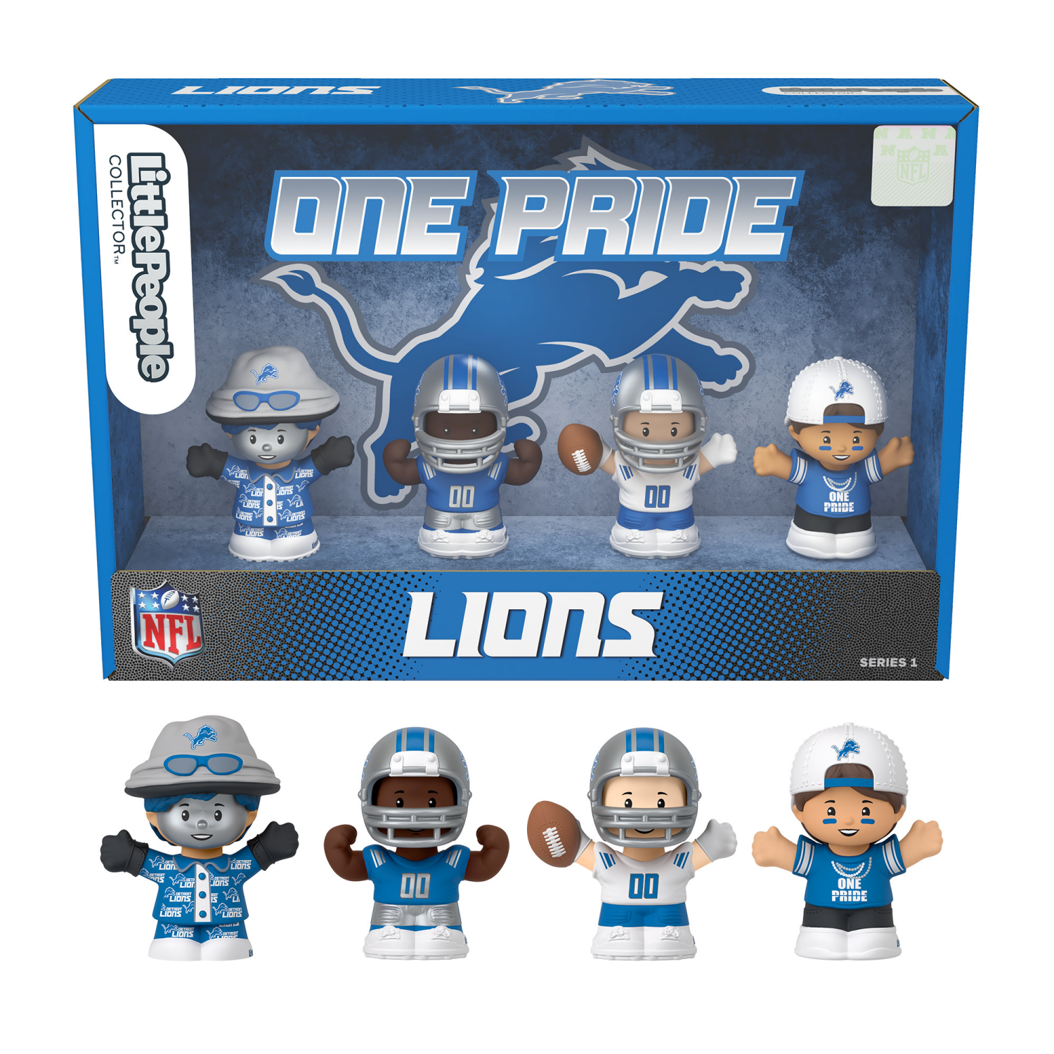 slide 2 of 4, Fisher Price Fisher-Price Little People Collector Detroit Lions, 1 ct