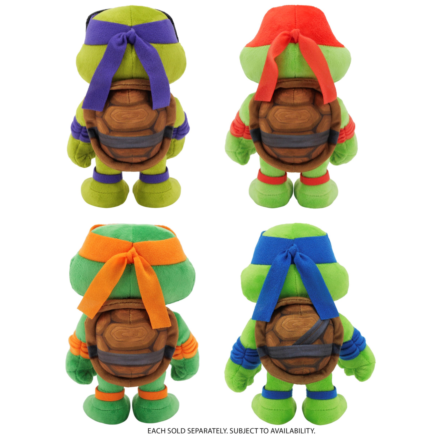 slide 3 of 4, TMNT 8" Basic Plush Assortment, 8 in