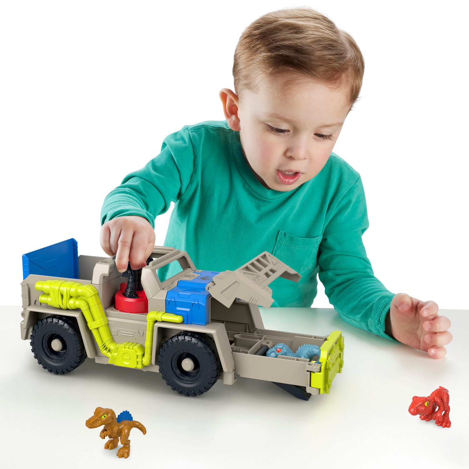 slide 3 of 3, Fisher Price Imaginext Jurassic World Track & Transport Dino Truck, 1 ct