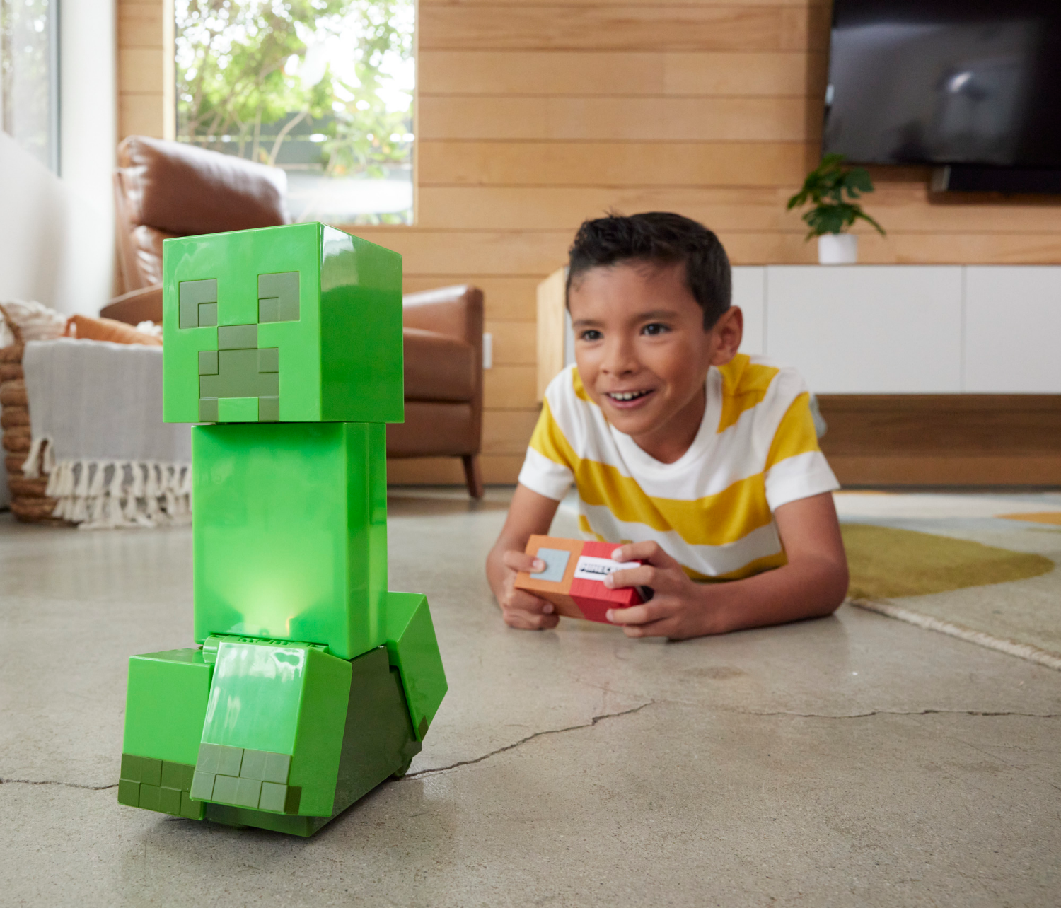 slide 3 of 6, Minecraft Exploding Creeper RC Vehicle, 1 ct