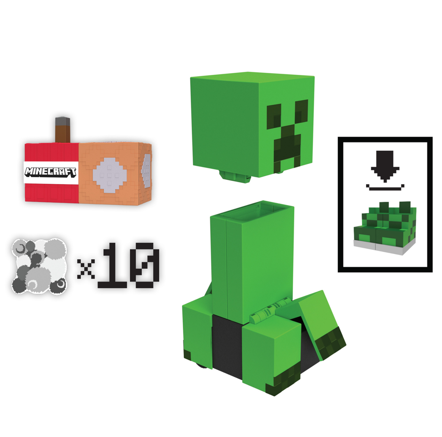 slide 5 of 6, Minecraft Exploding Creeper RC Vehicle, 1 ct