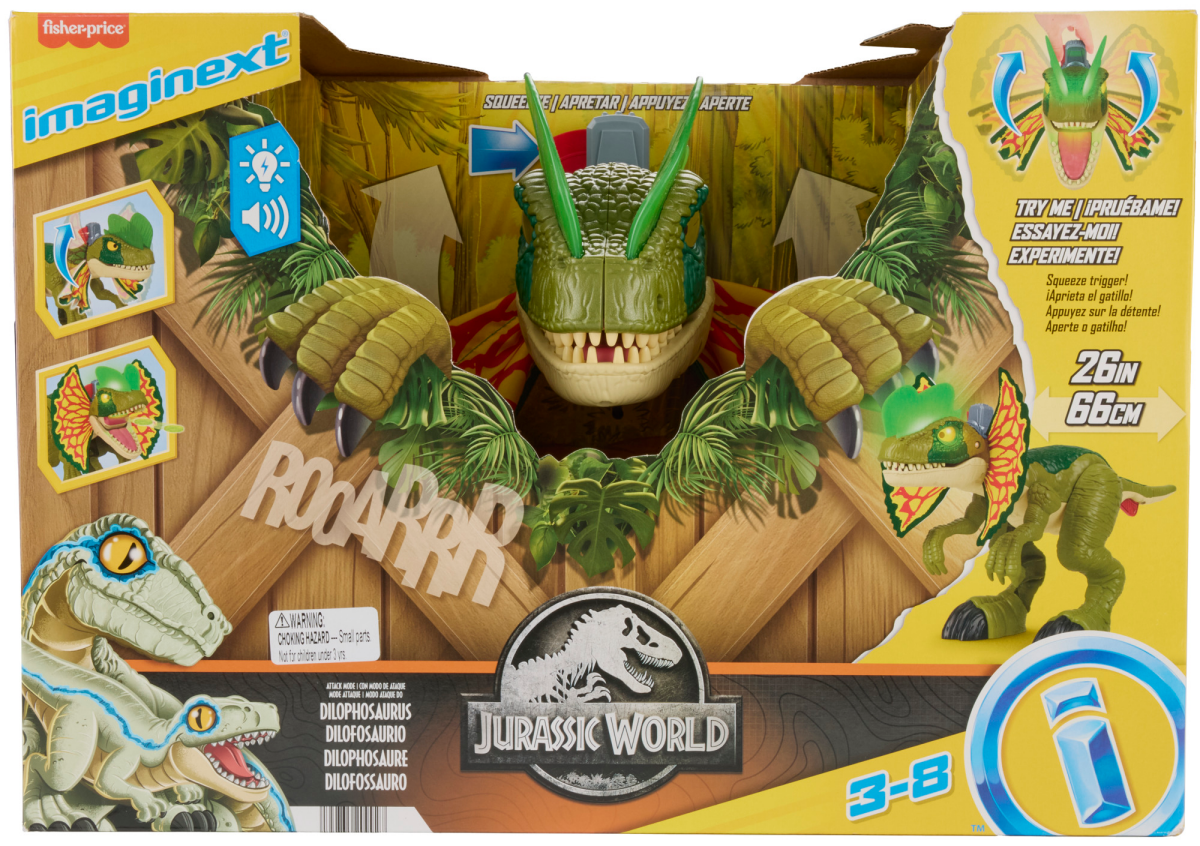 slide 1 of 4, Imaginext Jurassic World Dilophosaurus, 1 ct