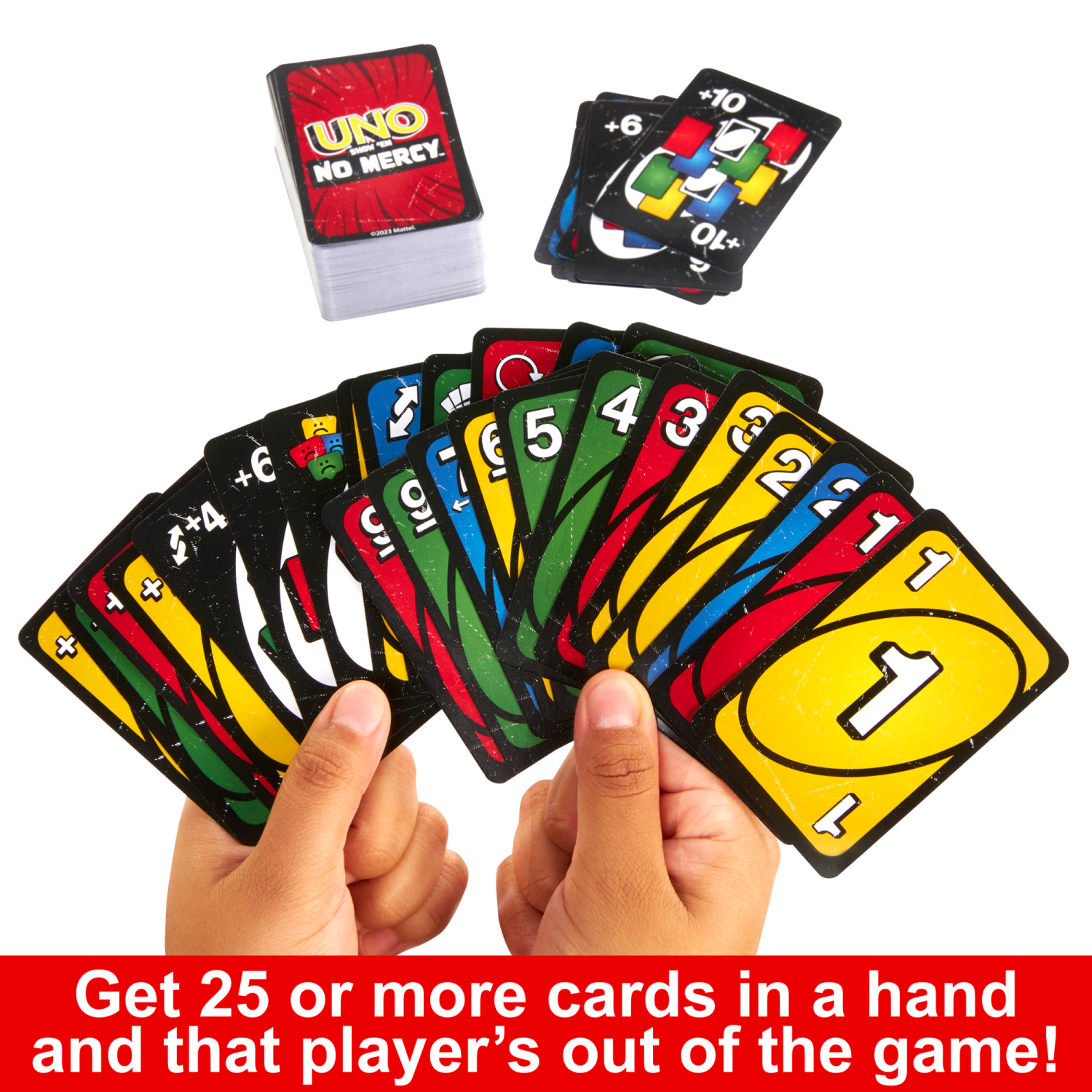 slide 4 of 7, Mattel No Mercy UNO Card Game 1 ea, 1 ct