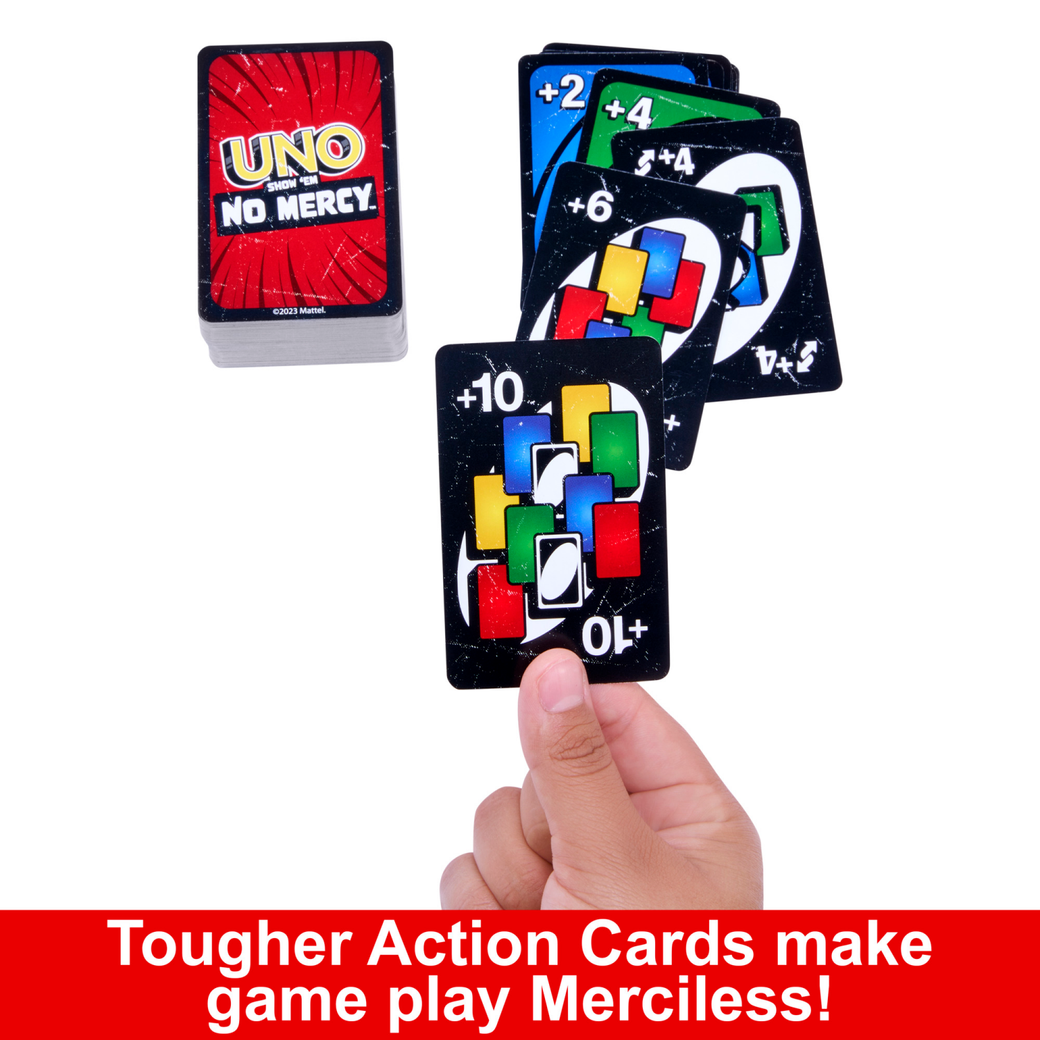 slide 7 of 7, Mattel No Mercy UNO Card Game 1 ea, 1 ct